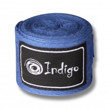 Бинт боксёрский INDIGO х/б, нейлон 1115 3 м Синий